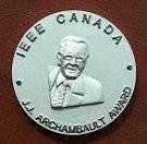 Medal for J.J. Archambault Eastern Canada Merit Award